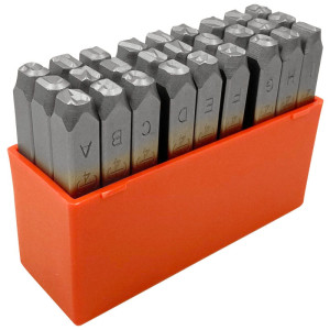 Komplet znaczników literowych 6mm do znakowarki pneumatycznej i znakowania ręcznego