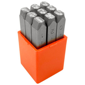 Komplet znaczników cyfrowych 6mm do znakowarki pneumatycznej i znakowania ręcznego