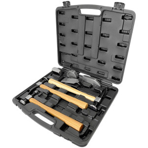 Komplet młotków i podkówek blacharskich zestaw 7 sztuk Atmo