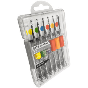 Zestaw wkrętaków precyzyjnych Vessel 6 sztuk 3ULR-M, 3ULR-F, 3ULR-0, 1IPR, T5, PH00