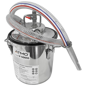 Odkurzacz pneumatyczny ze stali INOX z pojemnikiem 20 l