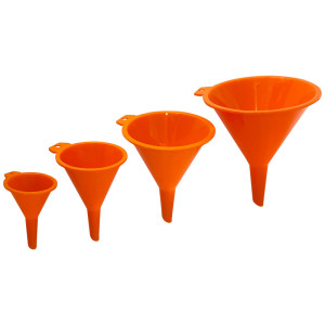 Komplet 4 lejków propylenowych Atmo o średnicach 50-133mm
