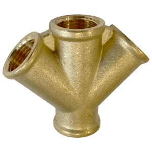 Czwórnik mosiężny 1/2" do sprężonego powietrza