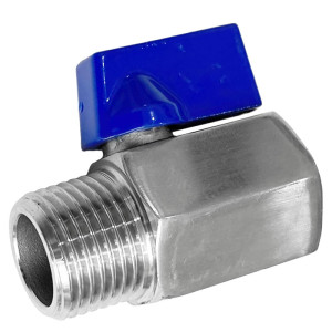 Zawór kulowy 1/2" INOX 316 nyplowy