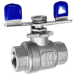 Zawór kulowy dwuczęściowy 3/8" INOX 316