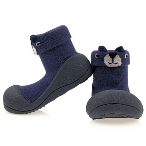 Attipas Lekkie I Antypoślizgowe Buciki Bear Navy 10,8 Cm / 19 Barefoot