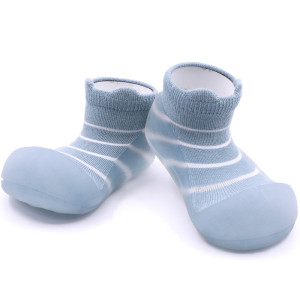 Barefoot Buty Dla Dzieci Attipas® Bamboo See Through Bear Blue 13,5 Cm / 22,5