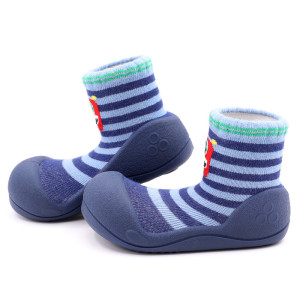 Attipas Lekkie I Antypoślizgowe Buciki Monster Navy 10,8 Cm / 19 Barefoot