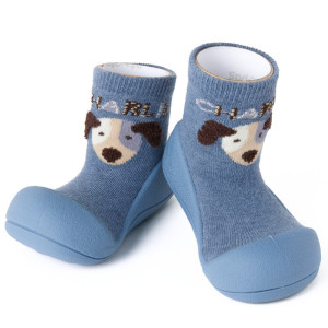 Attipas Lekkie I Antypoślizgowe Buciki Charlie Blue 11,5 Cm / 20 Barefoot