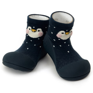 Attipas Lekkie I Antypoślizgowe Buciki Penguin Navy 11,5 Cm / 20 Barefoot