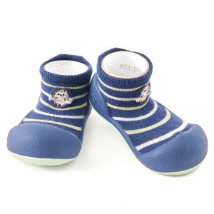 Attipas® Lekkie Bambusowe Buciki Bamboo Hedgehog Navy 11,5 Cm / 20 Antypoślizgowe