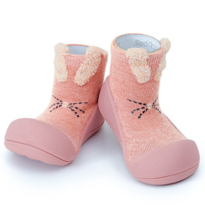 Attipas Lekkie I Antypoślizgowe Buciki Rabbit Pink 13,5 Cm / 22,5 Barefoot