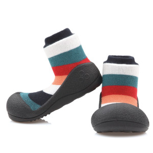 Attipas Lekkie I Antypoślizgowe Buciki Rainbow Black 14,5 Cm / 24 Barefoot