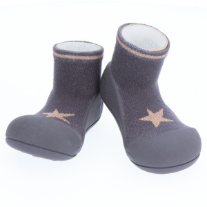 Attipas Lekkie I Antypoślizgowe Buciki Star Charcoal 12,5 Cm / 21,5 Barefoot