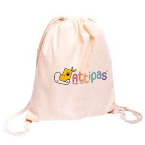 Attipas Lekkie I Antypoślizgowe Buciki Plecakoworek Attipas Ecru 34X40 Cm – Worek Do Przedszkola I Żłobka 34 × 40 Barefoot
