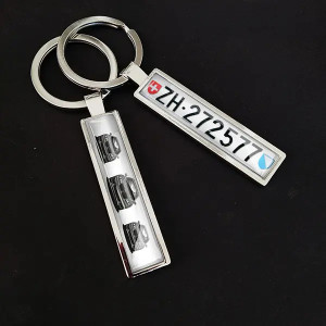 Kennz. Schlüsselanhänger mit Widmung Spruch Eigenem Auto Personalisierter Schlüsselanhänger Auto Mini Kennzeichen - auto4style