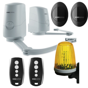 KingGates Modus - zestaw + lampa - napęd automat do bram skrzydłowych