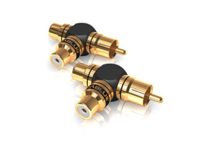 Viablue XS Y Adapters - adapter 1RCA(M)-2RCA(F)