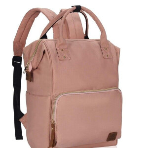 Doctor Style Multipurpose Travel Backpack | Stylish Casual Backpack | Dual Pockets | Spacious & Roomy | Pink