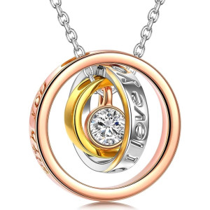 Engraved Necklaces for Women | Rose Gold Plated Necklace | With Gift Box | Women
