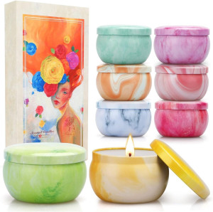 Scented Candles Gifts Set | 8 Pack Aromatherapy Candle | 120 Hours Burning Time | Portable & reusable