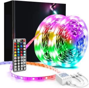LED Strip Lights with 44-Keys Remote, Flexible 5050 RGB Colour Changing