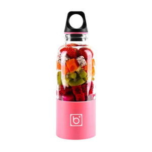 Portable USB Rechargeable Personal Blender – 500 mL Mini Smoothie Maker, 4-Blade 304 SS, 2000 mAh, BPA-Free