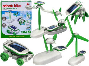 TG60706 ROBOT SOLARNY 6w1 POJAZDY SOLARNE ROBOTY KREATYWNY ZESTAW EDUKACYJNY