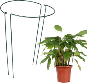 TG77641 Podpora pierścieniowa, podpórka metalowa, wspornik do roślin kwiatów, 60cm 2szt.