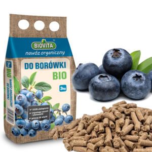 Nawóz organiczny do borówki, granulat do borówek, bio, naturalny, Biovita 3kg