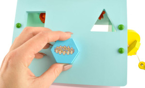 6509 Domek Drewniany Sorter + Klocki Zegar Kluczyk 3w1