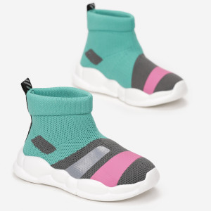 Pantofi Sport Verzi Loraeme, verde, material textil, Born2be, fetişcană, vară, mărimea 21