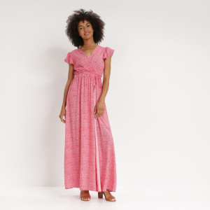 Rochie Roșie Jophiel, roșu, material țesut, Born2be, femei, vară, mărimea S