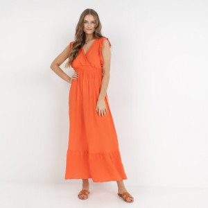 Rochie Portocalie Hypsanie, portocaliu, material țesut, Born2be, femei, vară, mărimea M
