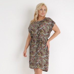 Rochie Verde închis Galis, verde, material țesut, Born2be, femei, vară, mărimea 3XL