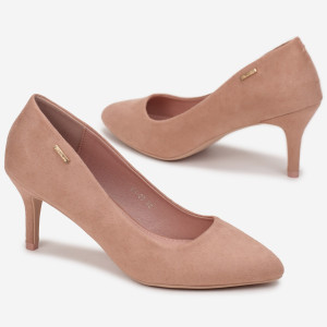 Pantofi stiletto Roz, roz, imitație de piele întoarsă, Born2be, femei, tot anul, mărimea 36
