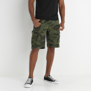 Pantaloni scurți Verzi Delile, verde, material țesut, Born2be, masculin, vară, mărimea M