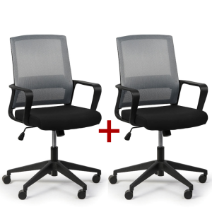 B2B Partner Bürostuhl LOW 1+1 GRATIS, grau