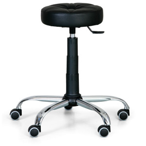 Antares Gepolsterter Arbeitshocker, schwarz