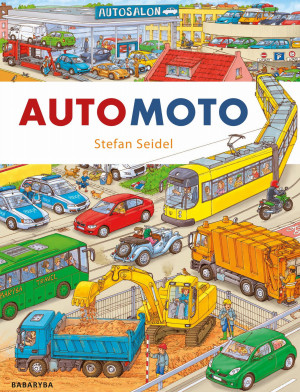 AUTO MOTO - duża książka obazkowa z realistycznymi rysunkami - Stefan Seidel