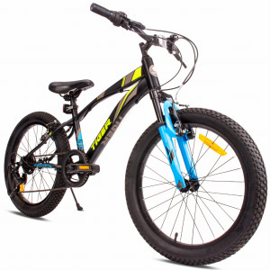 Rower dla chłopca 20 cali 6 biegów Shimano amortyzator szerokie opony Tiger Bike