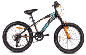 Rower dla chłopca 20 cali 6 biegów Shimano amortyzator szerokie opony Tiger Bike