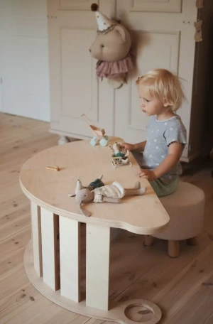 Holzwippe + tischplatte M