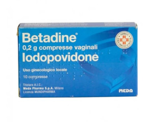 Betadine 200 mg 10 Compresse Vaginali