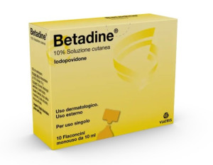 Betadine 10% Soluzione Cutanea 10x10 ml Flaconcini Monouso