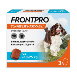 Frontpro X3 Compresse Masticabili Per Cani Contro Pulci E Zecche (10-25Kg)