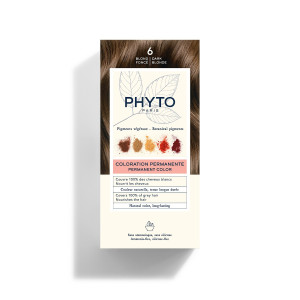 Phyto color 6 Biondo Scuro Colorazione Permanente Senza Ammoniaca