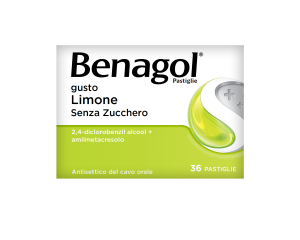 Benagol Limone Senza Zucchero 36 Pastiglie