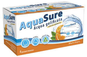 AquaSure Acqua Gelificata gusto Arancia 4x125 g