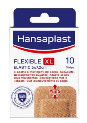 Hansaplast Cerotti Flessibili Ginocchia e Gomiti 10 Pezzi